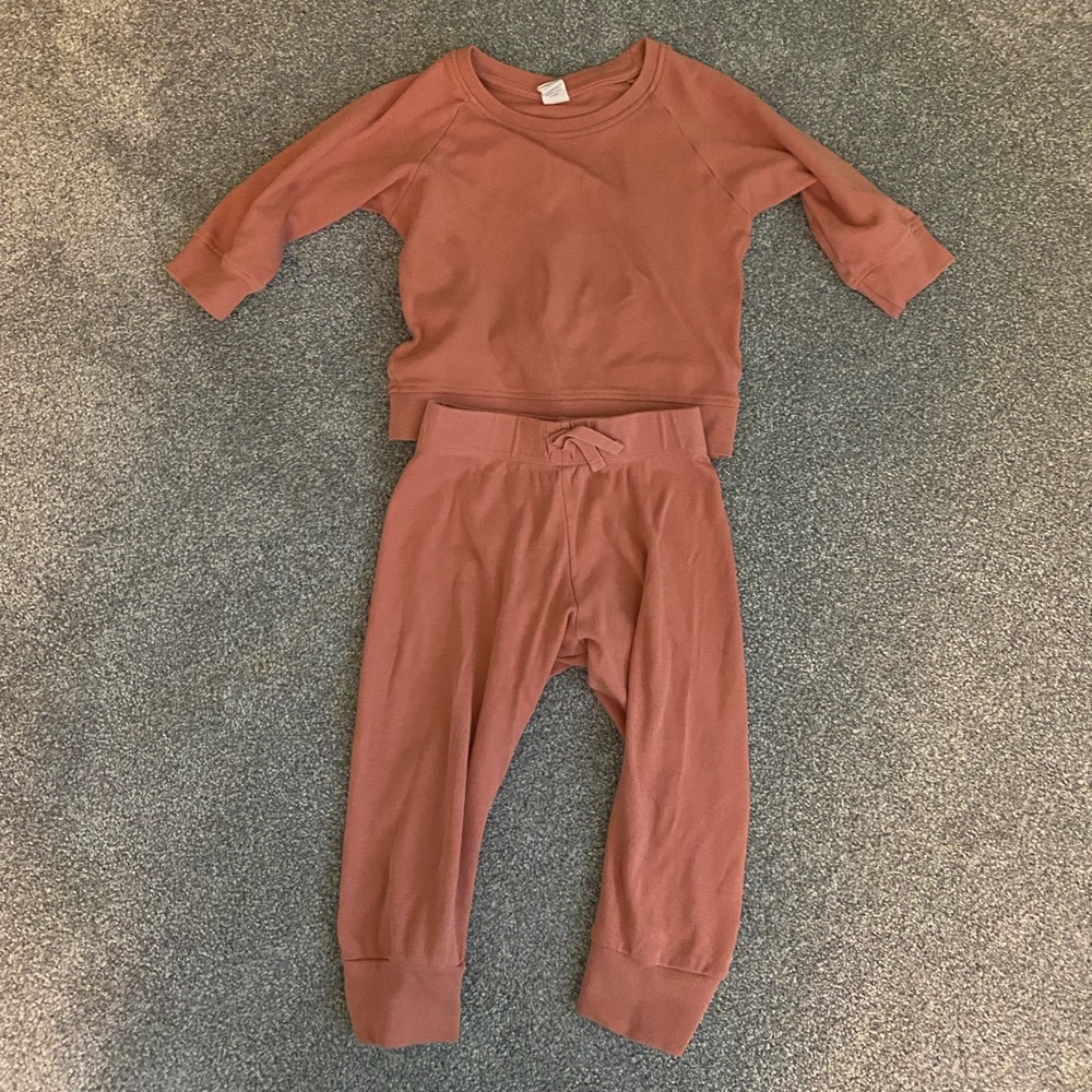 Colored Organics Pullover and Jogger set in Rose
